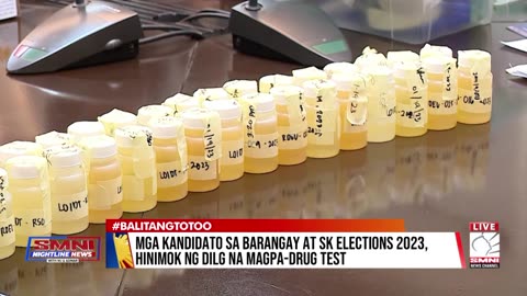 Mga kandidato sa barangay at SK elections 2023, hinimok ng DILG na magpa-drug test