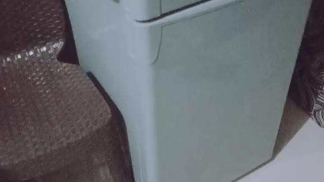 Cat sleeping up on the refrigerator. (Follow me)