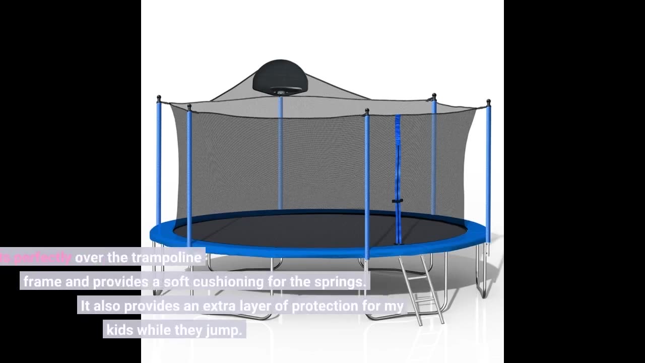 Read Ratings: Exacme Trampoline Pad Replacement 16 15 14 13 12 10 8 Foot, Waterproof Safety Spr...