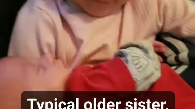 Big Sister Doesn't Want to Give Her Baby Brother Up