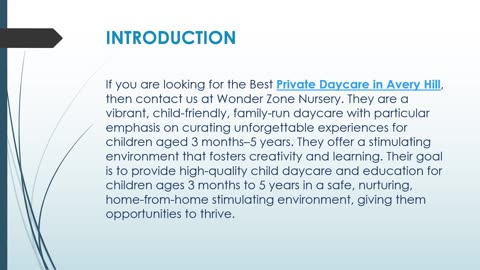 Best Private Daycare in Avery Hill