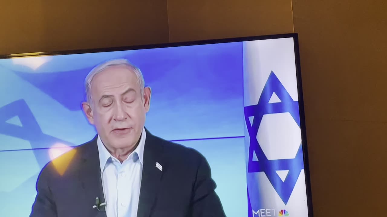 BENJAMIN NETANYAHU CONTINUES TO LIE ON TV INFRONT OF THE WORLD AS HE KNOWS WE WATCHING! 😳