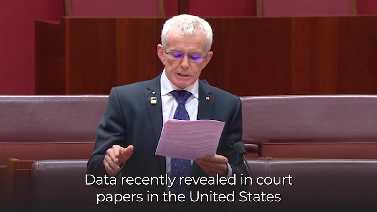 Australia - Sen. Malcolm Roberts on DoD Vaccines - "How the Hell do you expect to get away with it?"