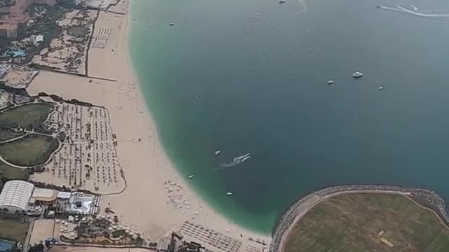 Maja Kuczynska Skydives Over The Palm, Dubai