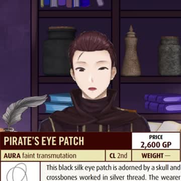 Eyo?! Eye stuff for Pathfinder?