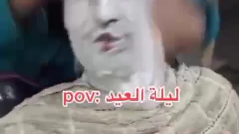 ليلة ديال العيد ونتا عند الحلاق