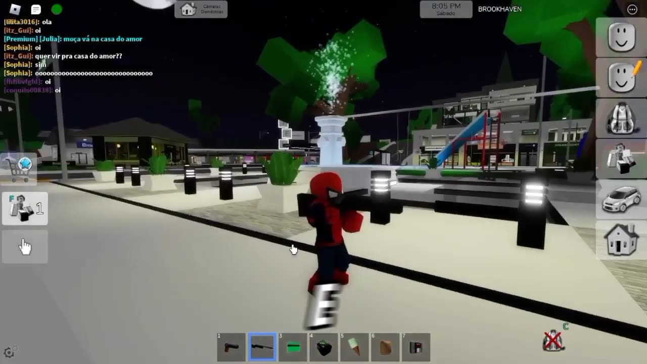 SPIDER-MAN MAKING A MESS IN BROOKHAVEN