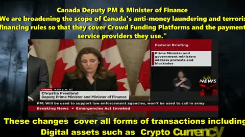 Canada begins to regulate Crypto Currency.