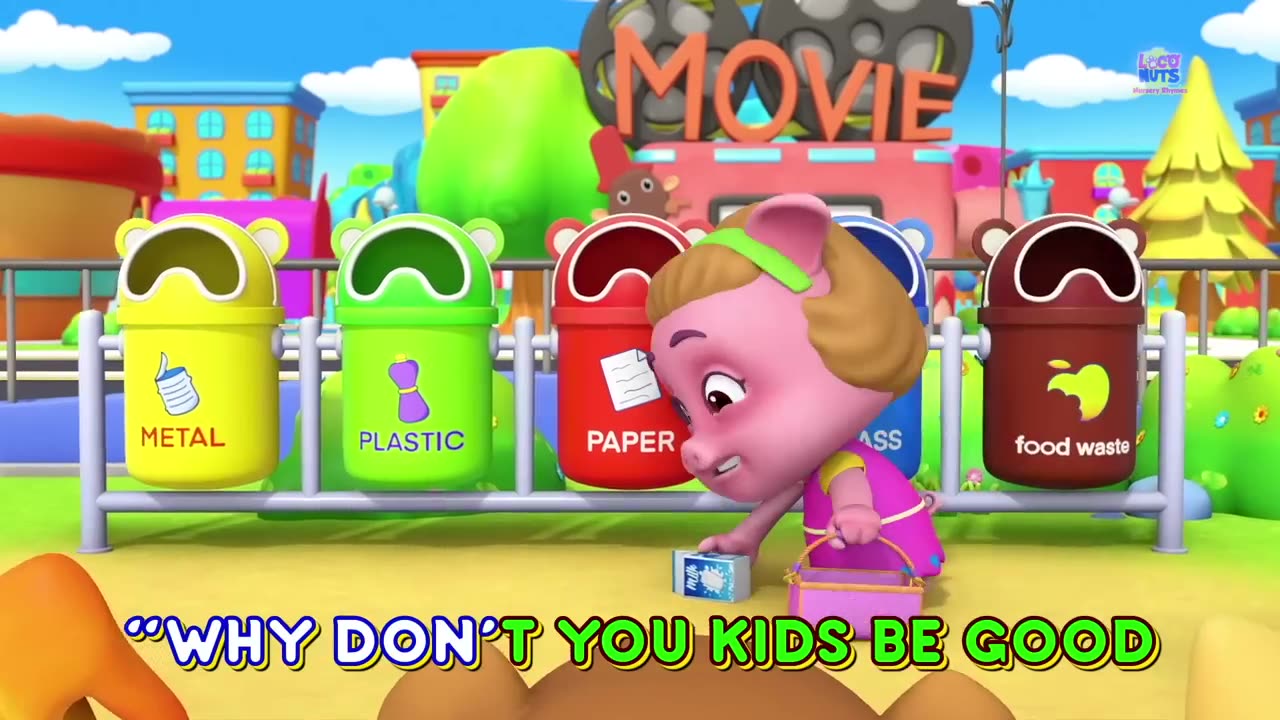 Clean Up The Park Cartoon + More Kindergarten Rhymes for Babies