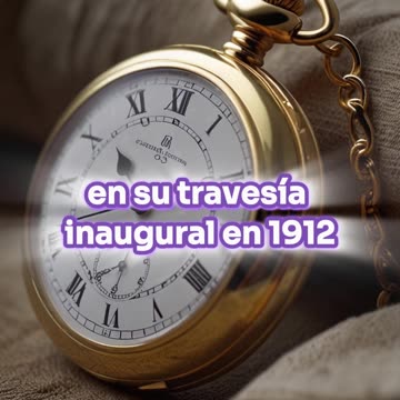 Se comercializa Reloj otorgado al capitán que salvó a los sobrevivientes del Titanic.