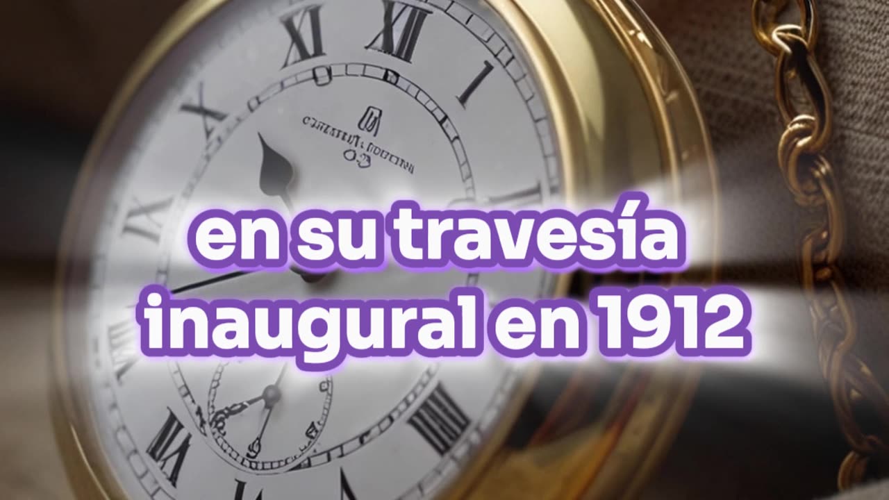 Se comercializa Reloj otorgado al capitán que salvó a los sobrevivientes del Titanic.