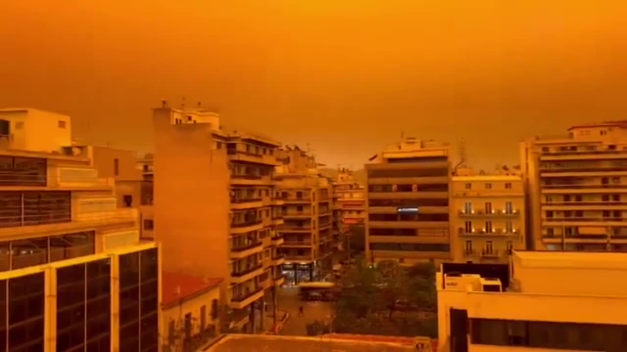 African sandstorms made it to Greece