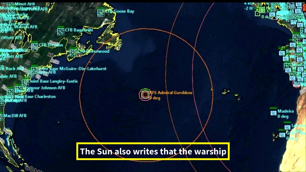 The frigate of the Russian Navy with nuclear warheads on board is moving towards the States