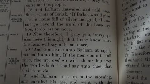 Balaam knows God and seeks his will
