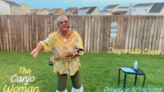 DESPERADO-Eagles Cover by The Canjo Woman of Tennessee-practice 2021