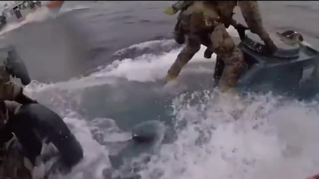 Coast guard intercept Narco-Sub off the coast of Colombia!