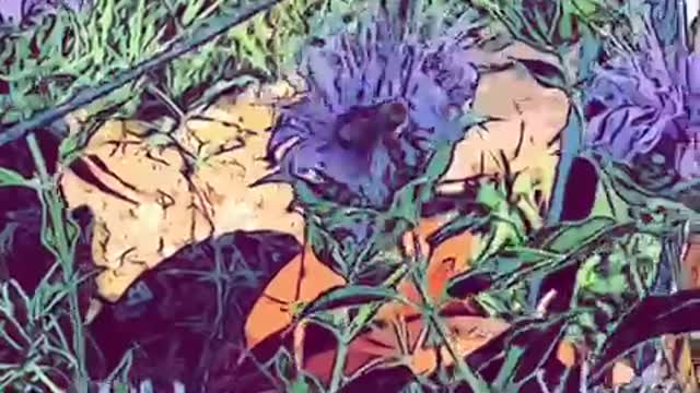 Cartoon Pollinating Bee