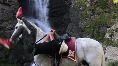 Mounting a Horse With Some Serious Style