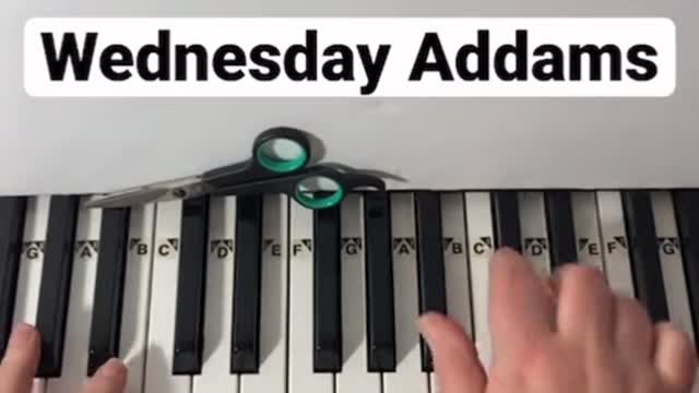 Wednesday Addams Theme Song Piano Tutorial 🤗