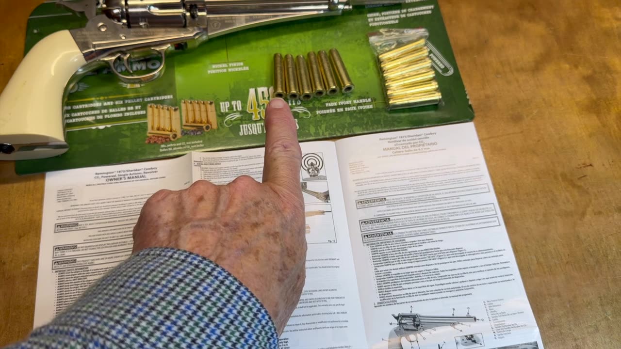 More gas from Viejo: The Crosman 1875 Remington dual-ammo CO2 revolver