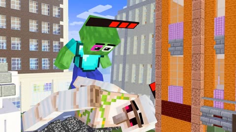 Monster School IRON GOLEM RETURNS - Hulk Zombie and Herobrine Adventures - Minecraft Animation