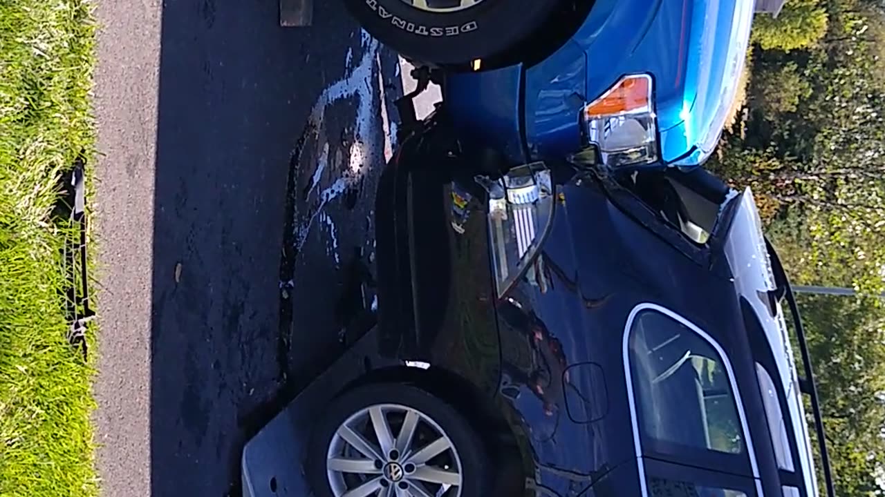 VW Jetta being detached from Ford F150