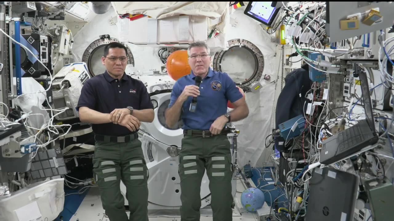 Expedition 69 Space Station crew Answer Galveston texas Student Questions