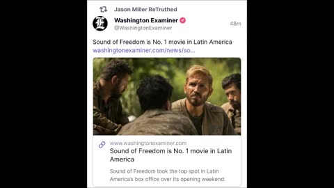 Sound of Freedom Top Movie in Latin America