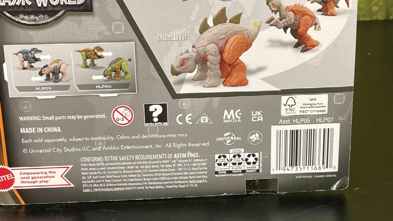 Jurassic World Transforming Dinosaurs Fierce Changers Carnotaurus & Stegosaurus Unboxed #shorts