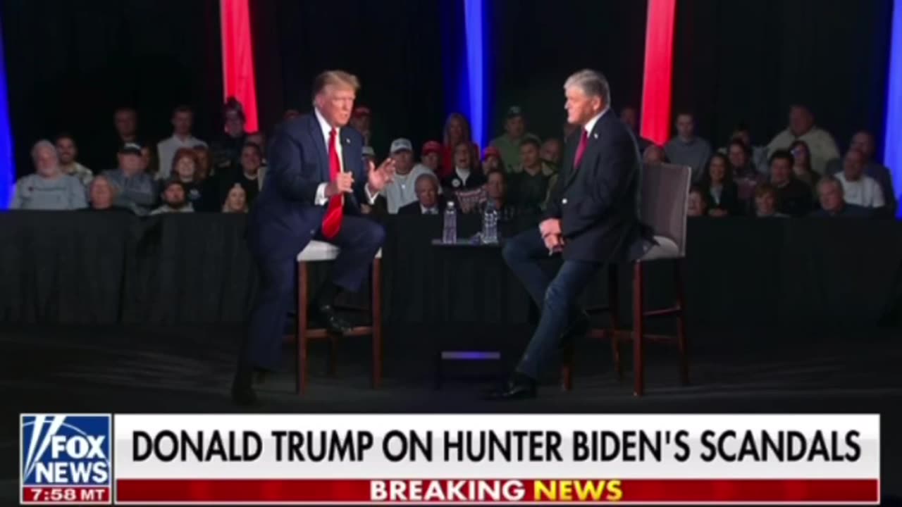 Trump talks about the Hunter Biden scandal