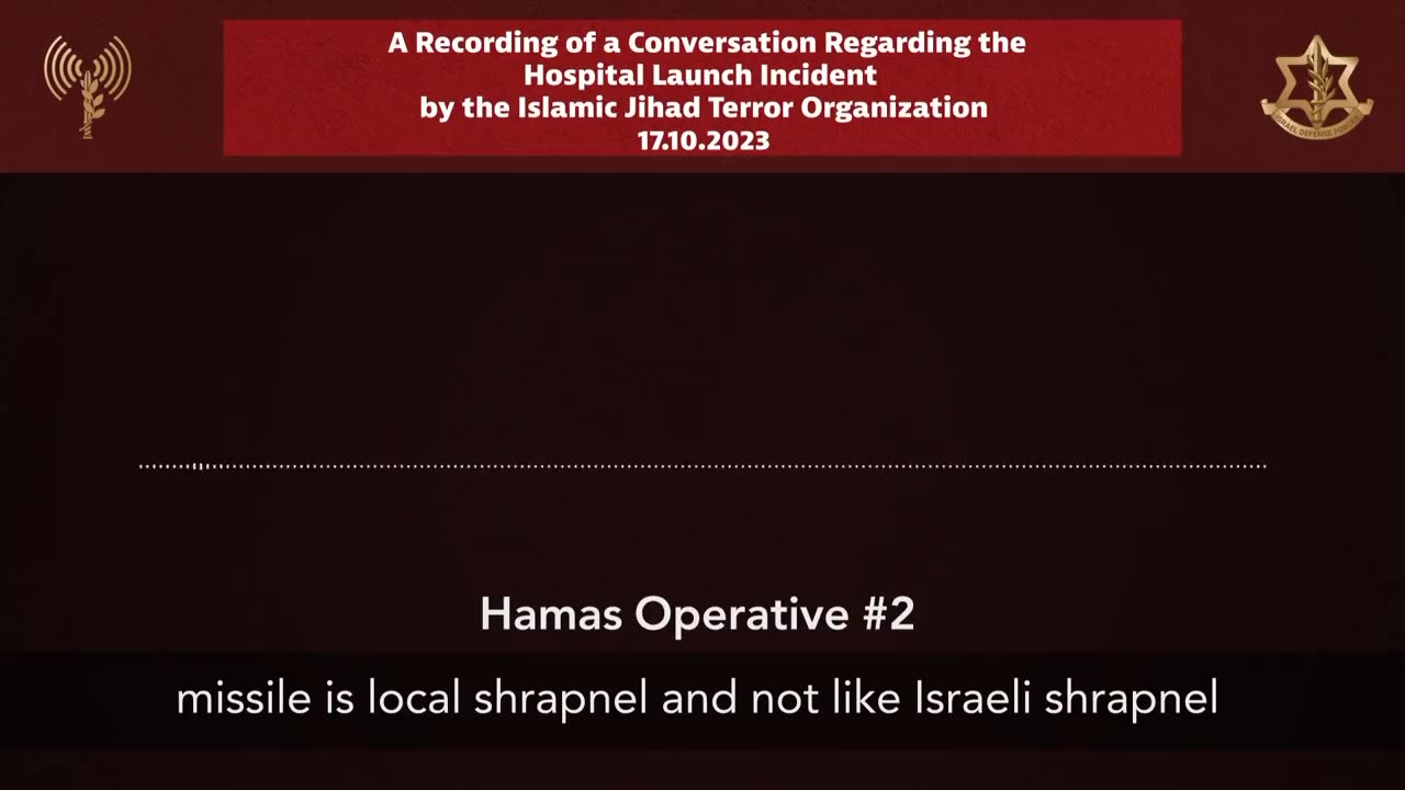 Interesting conversion ... about GAZA hospital strike ...