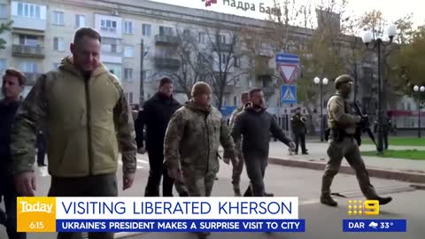 Tears in the eyes of locals' as Ukraine President visits liberated Kherson