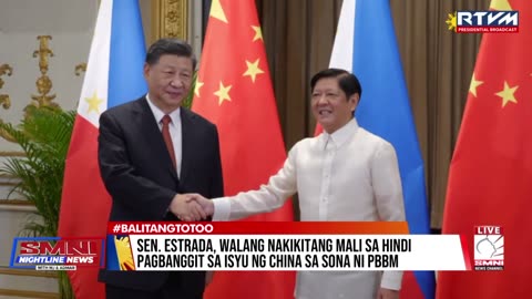 Sen. Estrada, walang nakikitang mali sa hindi pagbanggit sa isyu ng China sa SONA ni PBBM