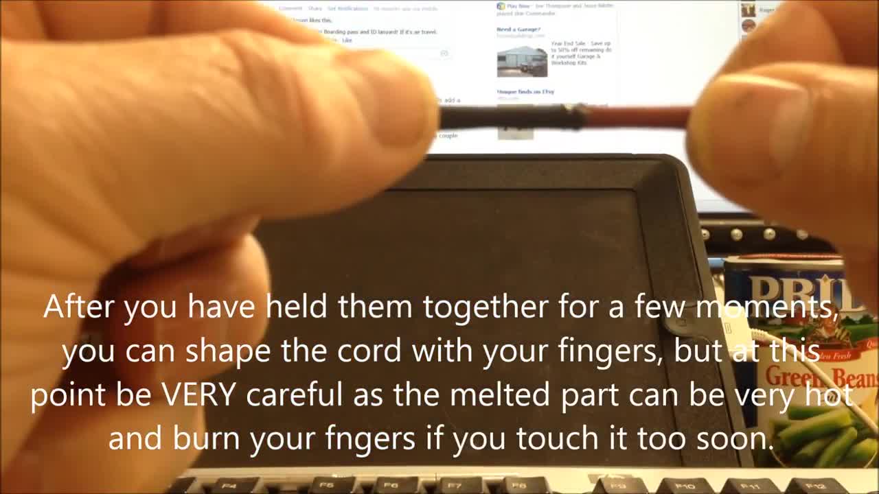 How to correctly connect two pieces of paracord together.
