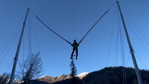 Bungee Jumping | Adventure | Solang Valley | Manali, Himachal Pradesh, India