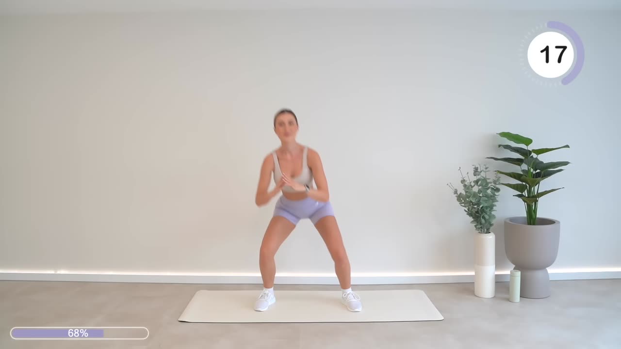 10 Min Slimmer Inner + Outer Thighs Workout All Standing