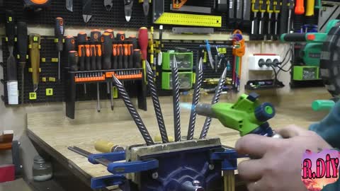 cool idea of ​​making forks from scrap iron