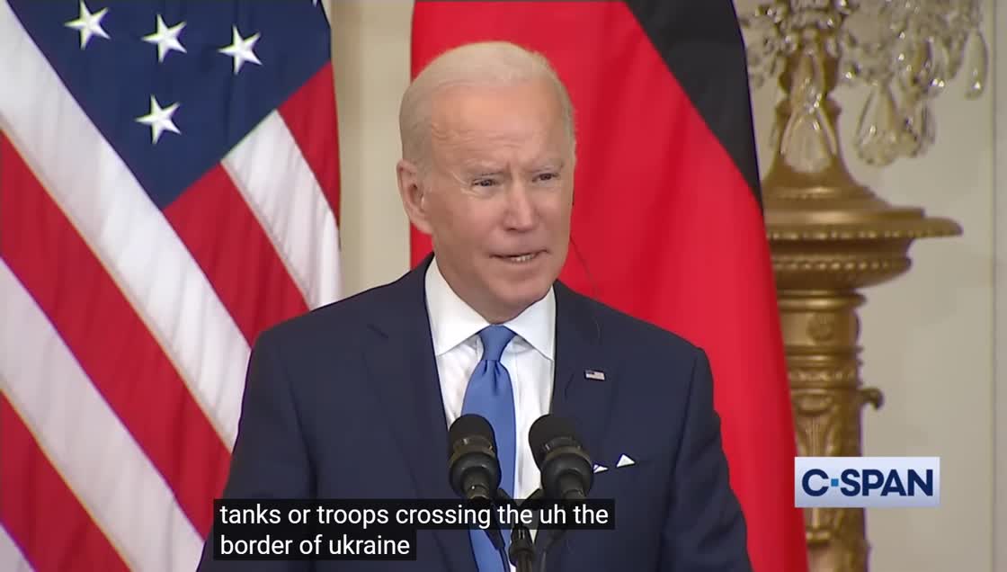 Biden promises to destroy NORD STREAM