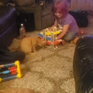 A girl and her kitty