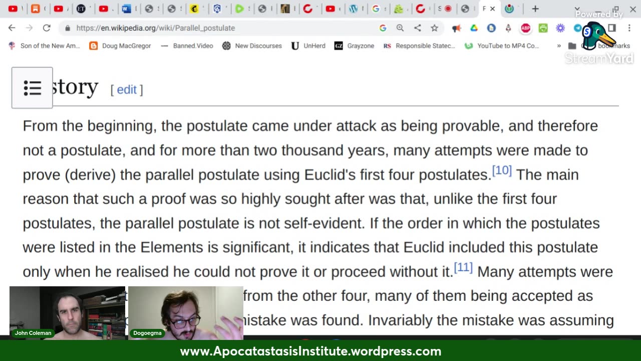 Euclid Today!: Postulates