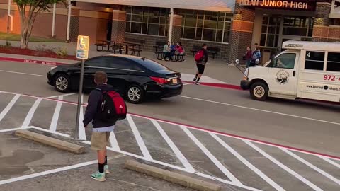 Mom Embarrasses Son While Dropping Him Off at School