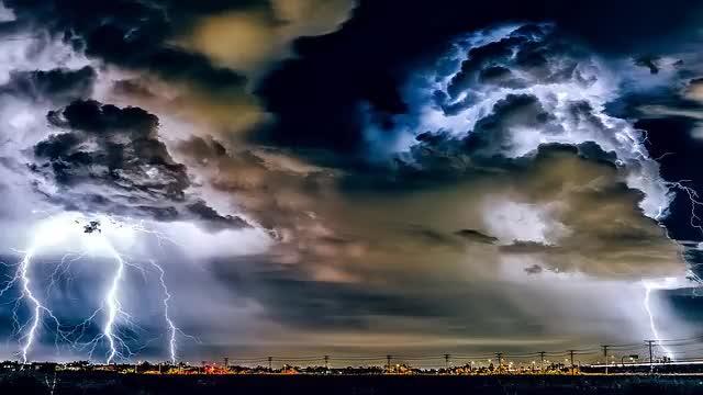 2hrs of Rain and thunder, natural white noise, Meditation Music, Relaxing Music
