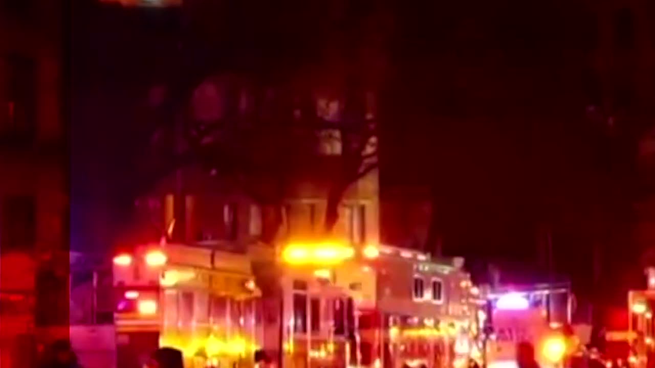 A building partially collapsed in the Bronx borough of New York City. #Shorts #NewYork #BBCNews