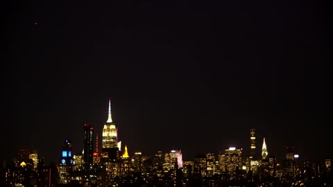 Manhattan At Night Time-lapse (No Copyright)