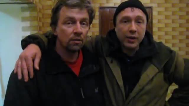 Videotagebuch Donezk 2014 (8) - Interview nach Hilfslieferung mit Nikola in Snejhnoje (ReUpload)