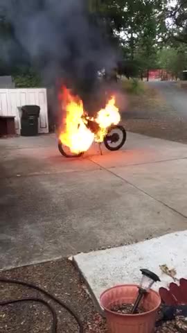 Electric Bike Explodes & Burns
