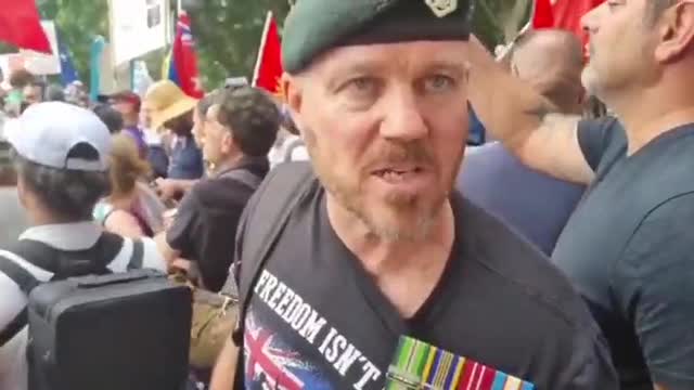 Former Australian Soldier Explains Why He Marches