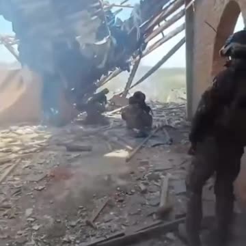 Cossacks in Vovchansk burn enemy canisters.