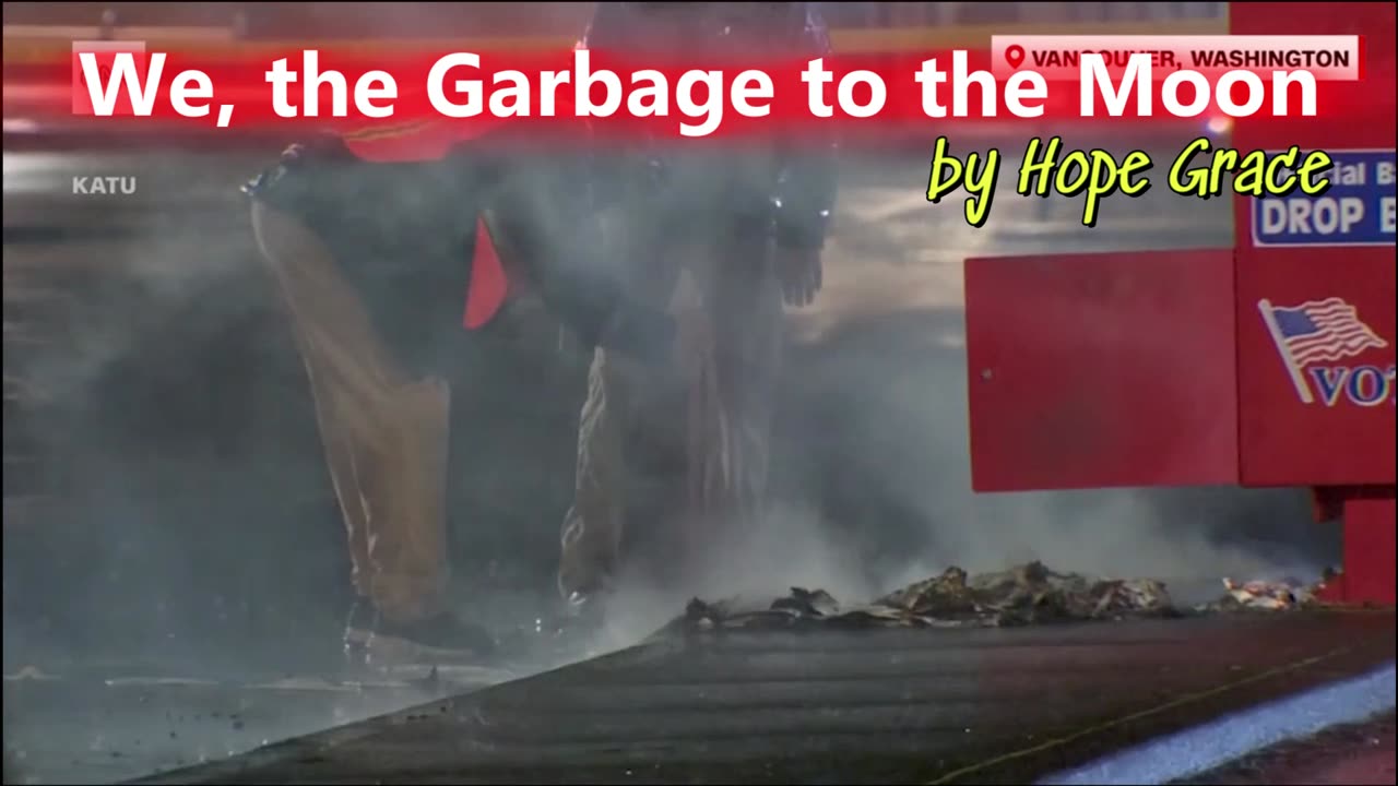"GARBAGE TO THE MOON!" Music video by Hope Grace, author of "Horizon Shift" sci-fi novel on Amazon.