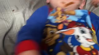 Elf Makes a Mess on Kiddo's Face